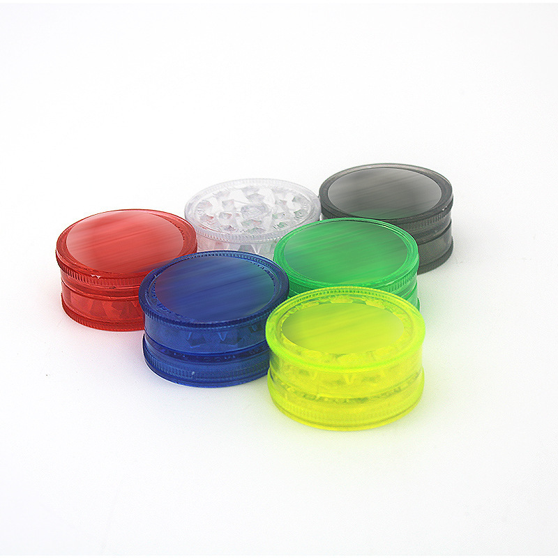 Qianxun 2023 Wholesale Free Sample Custom Logo 3 Pieces 40MM Plastic Tobacco Herb Grinder