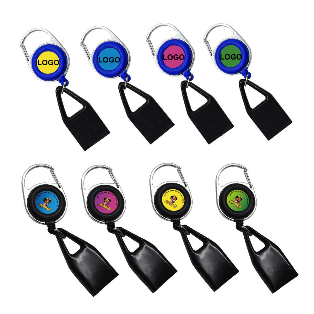 Qianxun 2022 Premium Custom Logo Creative Prevent Loss Pull Out Retractable Clip Lighter Keychain Lighter Holder Leash