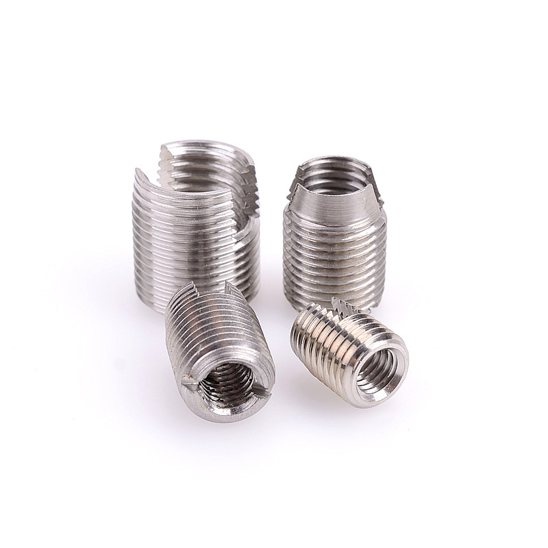 Slotted Self-tapping Bushing 304 Stainless Steel Screw Sleeve Bushing Internal And External Full Thread Nut Self-tapping Sleeve