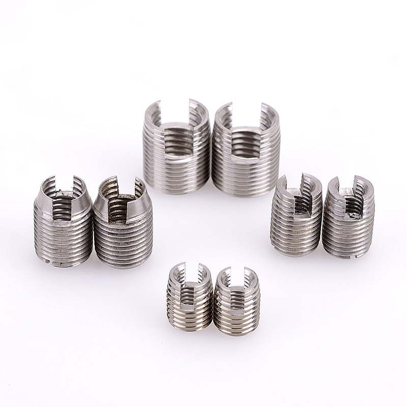 Slotted Self-tapping Bushing 304 Stainless Steel Screw Sleeve Bushing Internal And External Full Thread Nut Self-tapping Sleeve