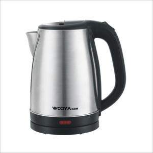 factory price 1800W 1.8 liter sus304 stainless steel cordless  electric water cooling kettle