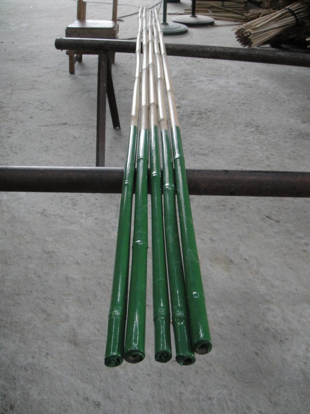 Plastic coated bamboo pole