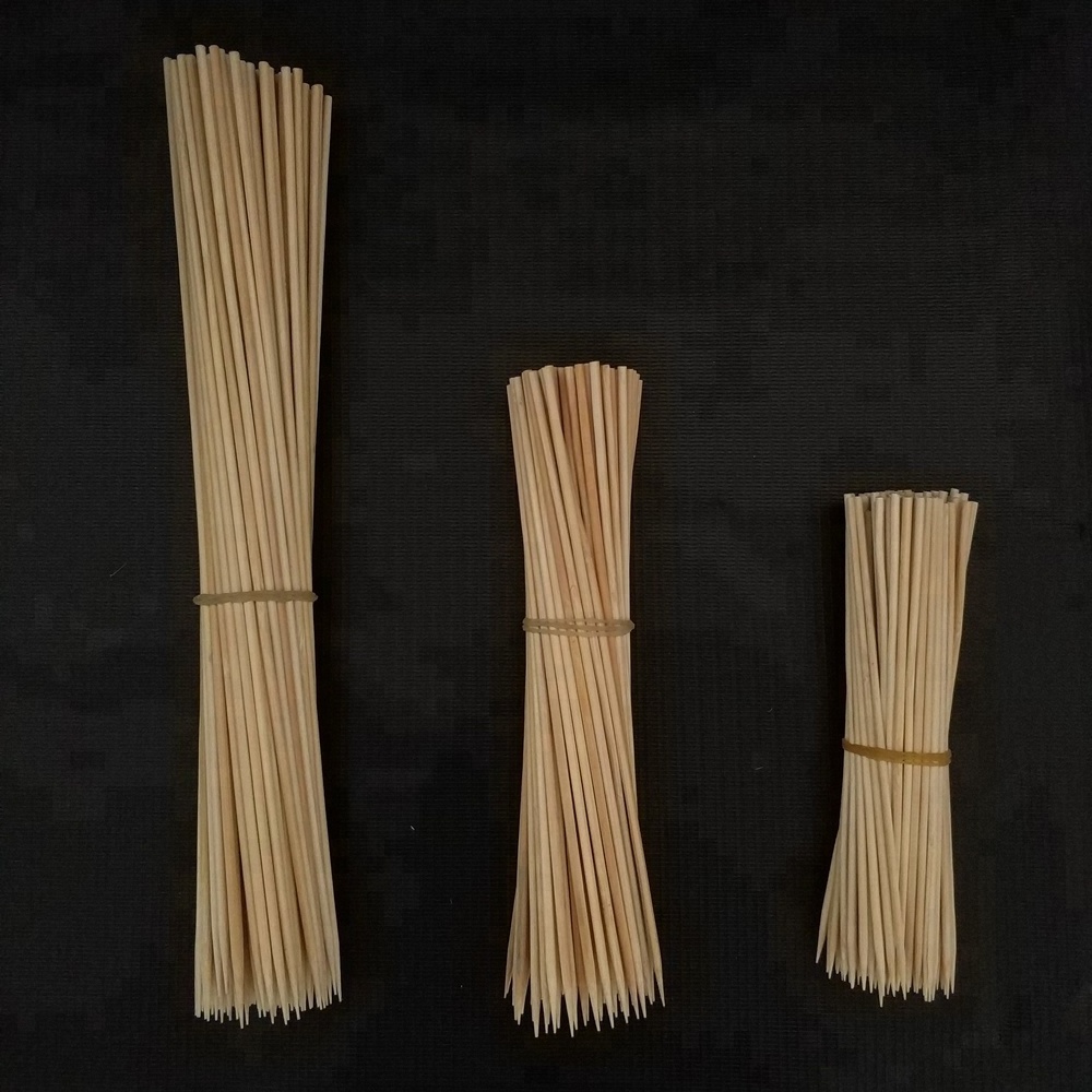 BBQ Natural bamboo sticks 25cm*3.0mm