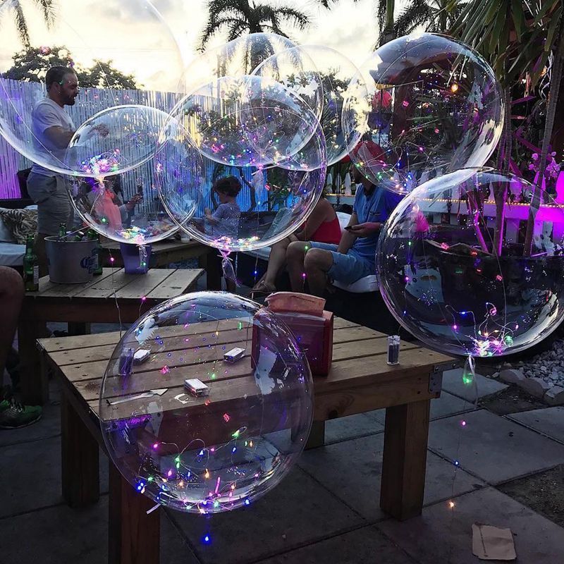 10 18 24 36 Wholesale Bobo Balloon Stretch Transparent Pvc Bubble Ballon Clear Globos For Christmas Wedding Party Decoration