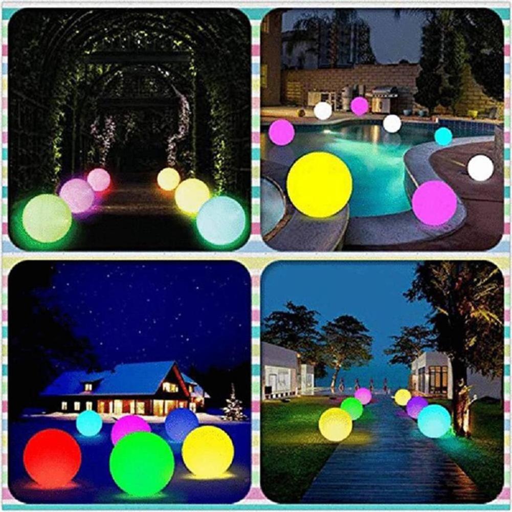 Glowing Beach Ball Remote Control Led Light Swimming Pool Toy Luminous Ball Inflatable Beach Ball Party Accessories Dropship