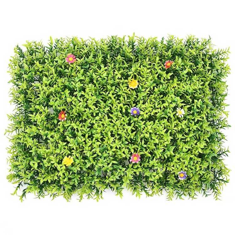 40*60cm Lawn Plastic Hanging Artificial Green Plant Grass Wall For Wall Decoration Artificial Plant Wall Boxwood Panels