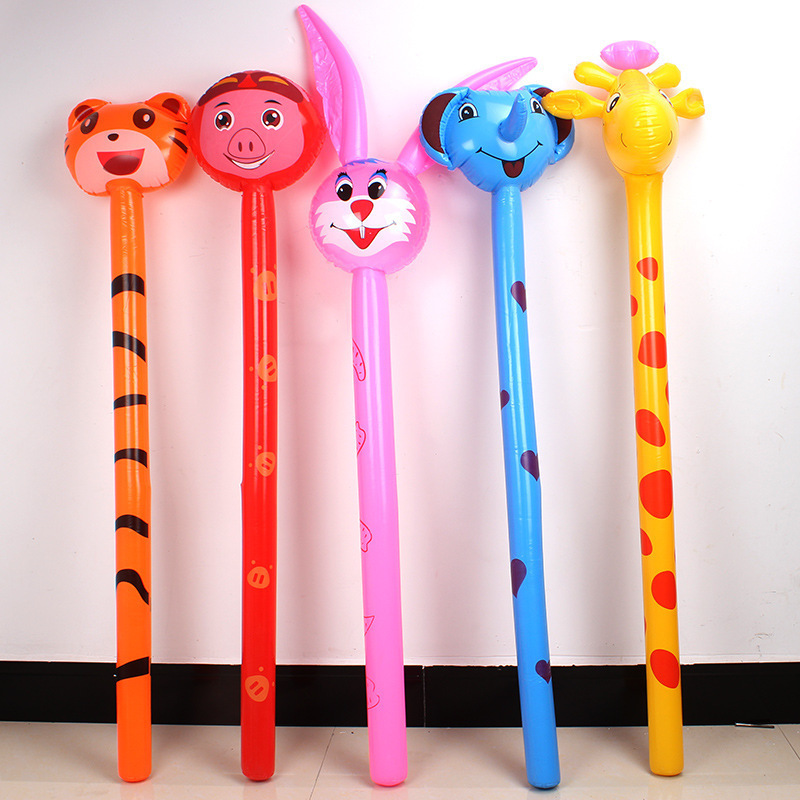 Wholesale Animal Long Stick Foil Balloon Inflatable Horse Head Stick Ballon Happy Birthday Party Decor Kids Boy Girl Globos