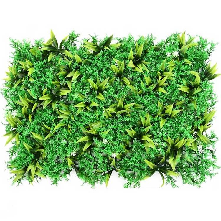 40*60cm Lawn Plastic Hanging Artificial Green Plant Grass Wall For Wall Decoration Artificial Plant Wall Boxwood Panels