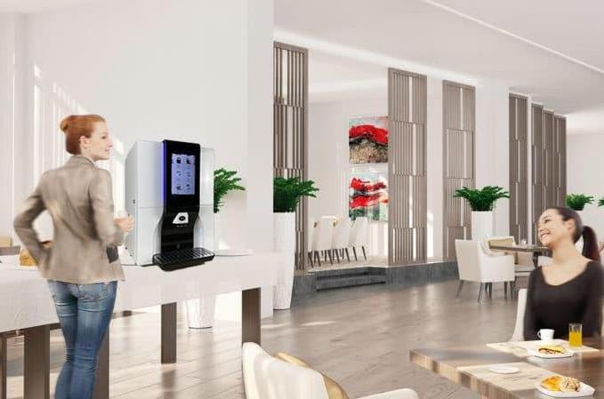 Desktop coffee vending machine for hotel and restaurant