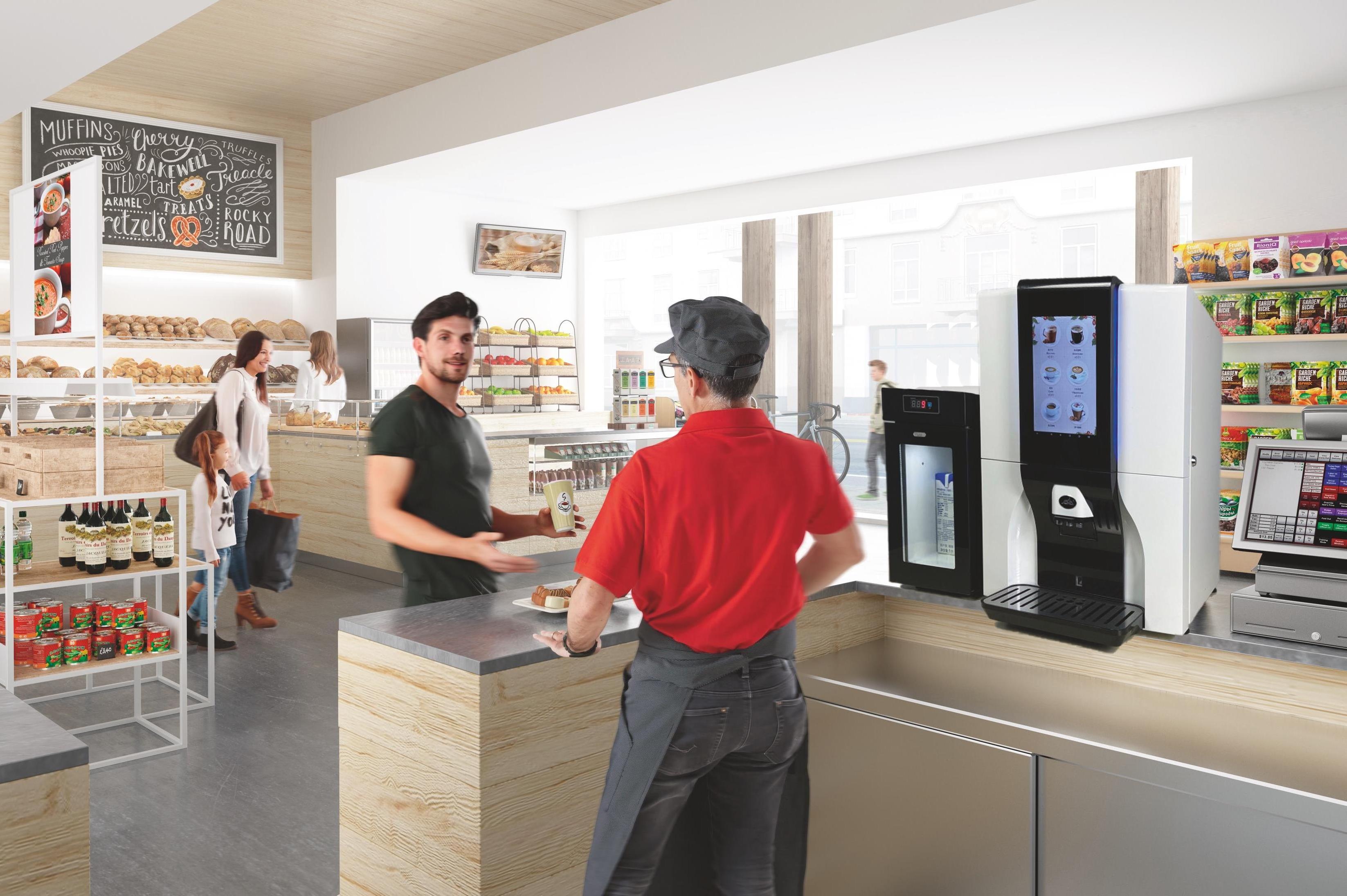 Desktop coffee vending machine for hotel and restaurant