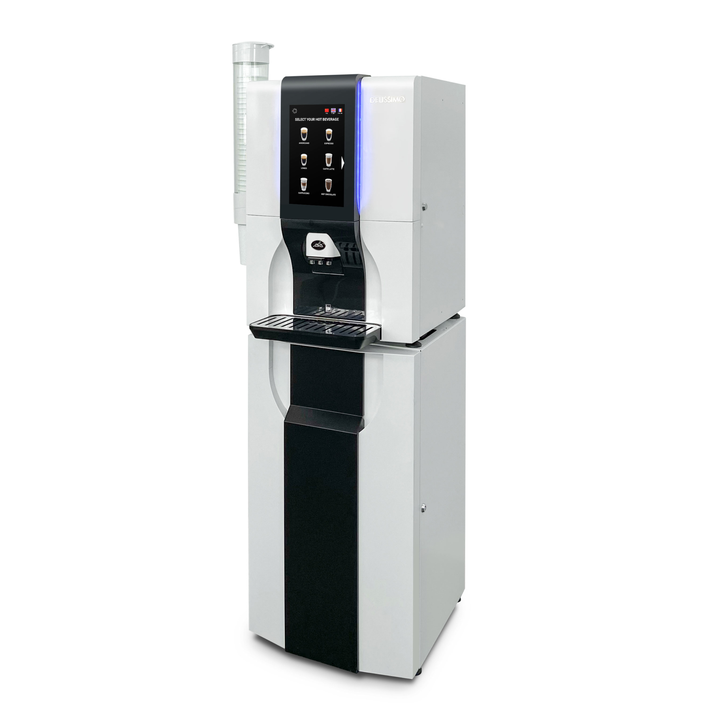 Desktop coffee vending machine for beauty salon