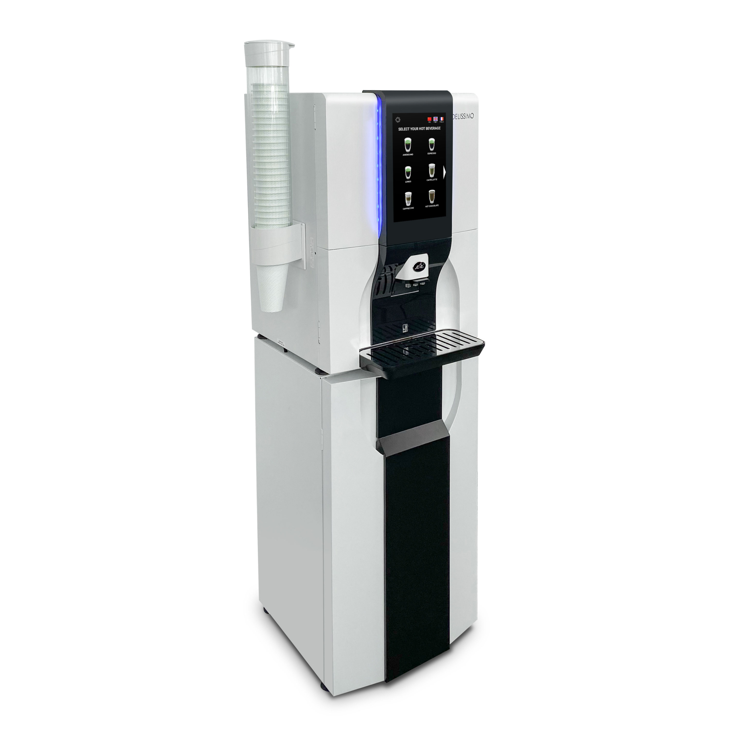 Wholesale touch screen tea coffee vending machine slim vending machine