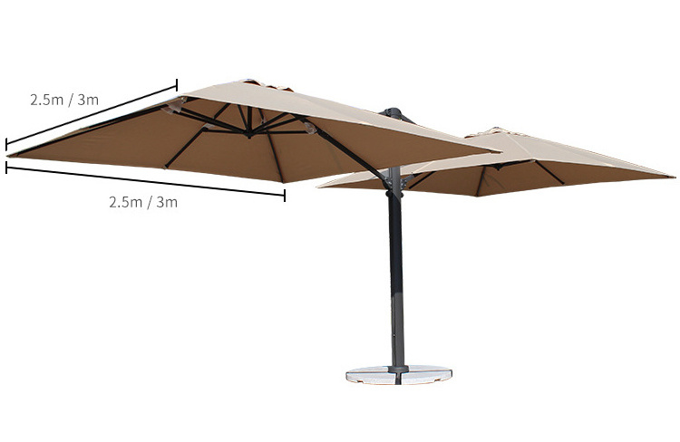 Garden Big Size outdoor Garden cantilever Commercial Beach Sun Patio Umbrellas Stand For Garden Cafe Bench