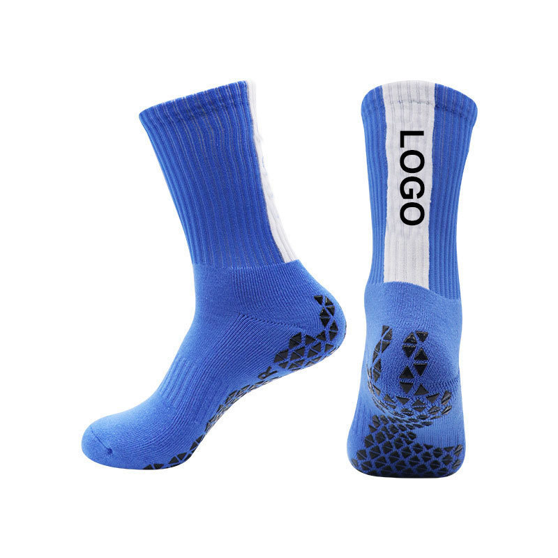 OEM Manufacture non slip soccer sock custom design anti slip soccer grip socks with logo