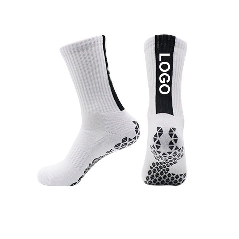 OEM Manufacture non slip soccer sock custom design anti slip soccer grip socks with logo