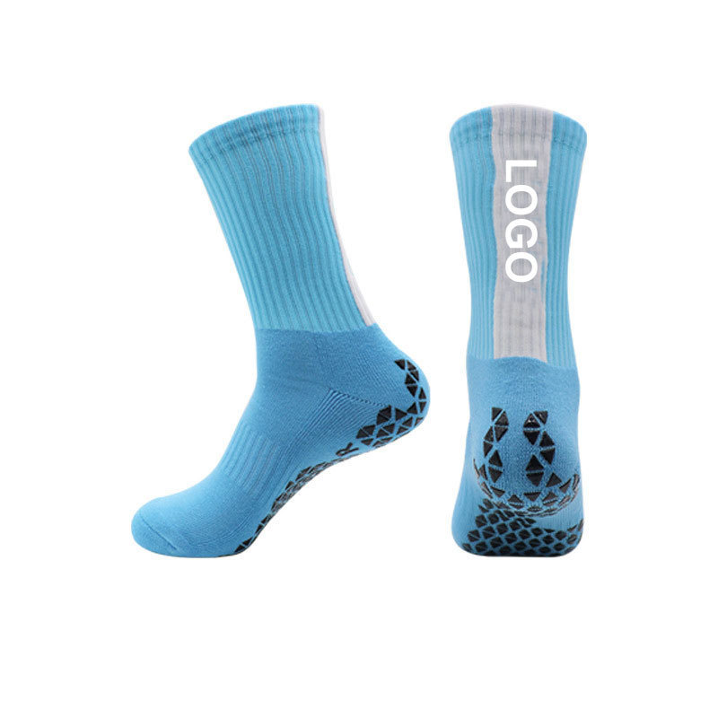 OEM Manufacture non slip soccer sock custom design anti slip soccer grip socks with logo