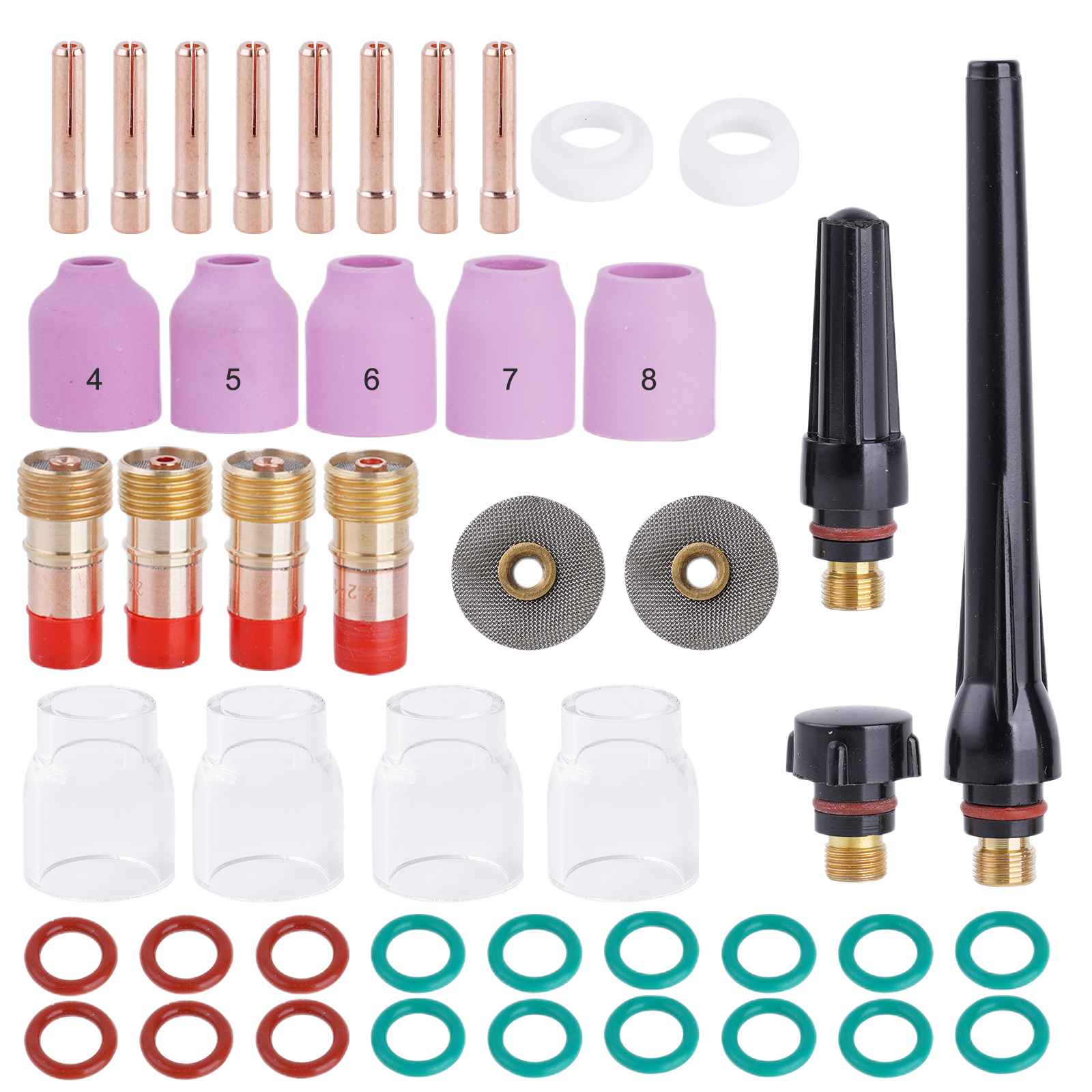 Wanshida Welding SR17/18/26 tig welding torch kit for sale tig accessories spare parts Wp17/18/26 Argon Welding Torch