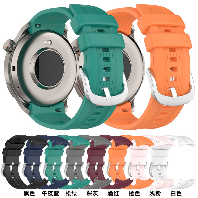 New Arrival Silicone Replacement Rubber Wrist Watchband Belts Rubber Watch Bands Strap For Huami Amazfit Balance(A2286)