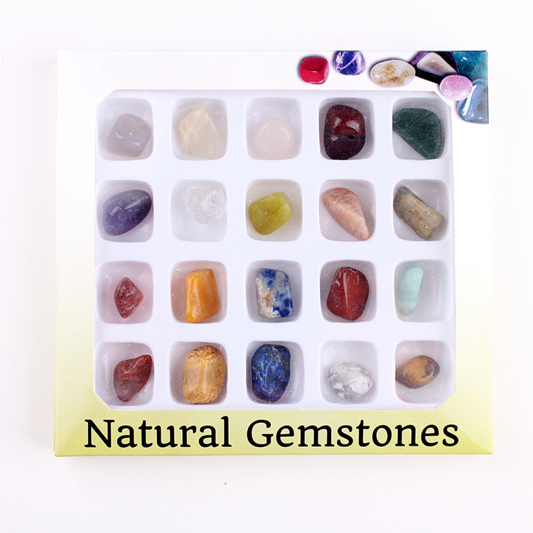 Natural Gemstone Collection Boxed Ore Specimens Small Stones For Children Gifts