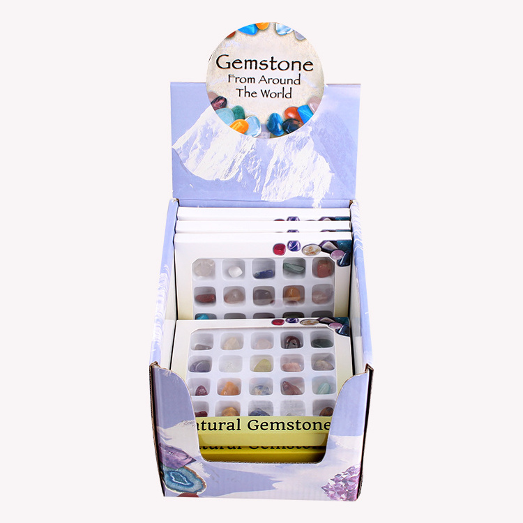 Natural Gemstone Collection Boxed Ore Specimens Small Stones For Children Gifts