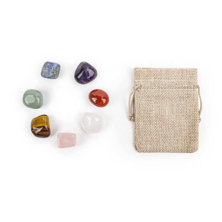 Genuine Raw 7 Seven Chakra Stones Stone Gift Set Crystals Healing Bulk