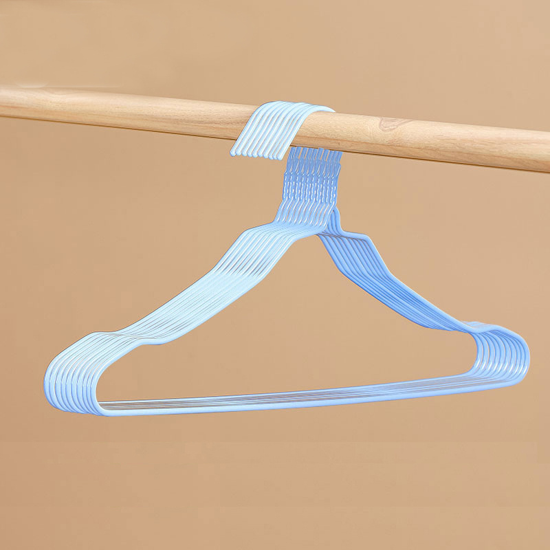 Wholesale Cheap Slim PVC Coated Clothes Hanger Rack Stand Non Slip Wire Metal Laundry Hanger