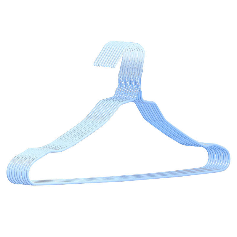 Wholesale Cheap Slim PVC Coated Clothes Hanger Rack Stand Non Slip Wire Metal Laundry Hanger