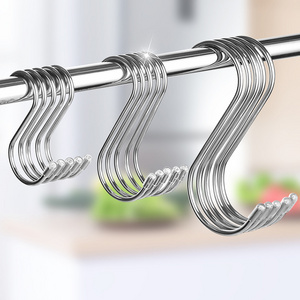 Factory wholesale 201 stainless steel s hook metal s hooks heavy duty