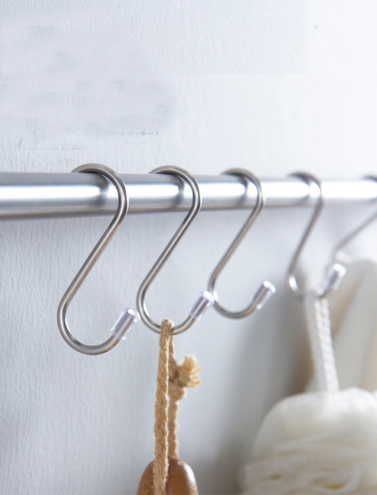 Factory wholesale 201 stainless steel s hook metal s hooks heavy duty