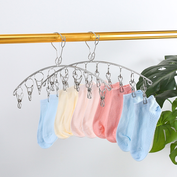 Best selling socks laundry clip metal socks clip for dryer laundry hanger rack