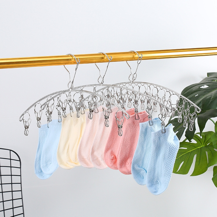 Best selling socks laundry clip metal socks clip for dryer laundry hanger rack