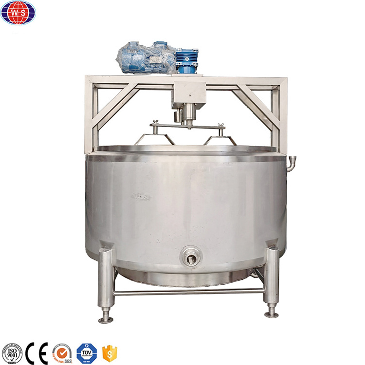 Cheese Vat 300l 500 Liters Double Jacket Small Cheese Making Machine