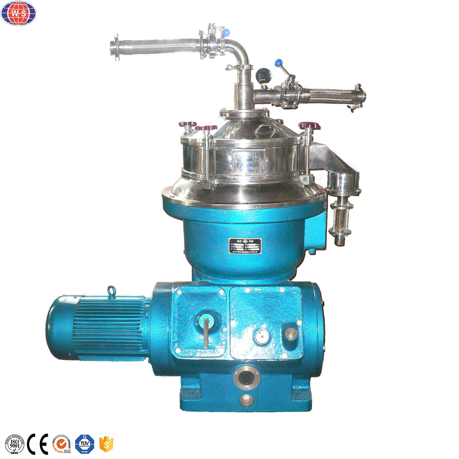 Factory Directly Supply Disc Stack Centrifuge Separator Milk Cream Separator 300