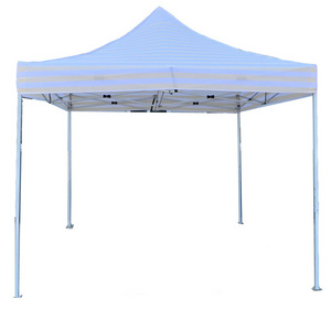 10X10Ft outdoor beige stripe pop up gazebo 3 x 3m