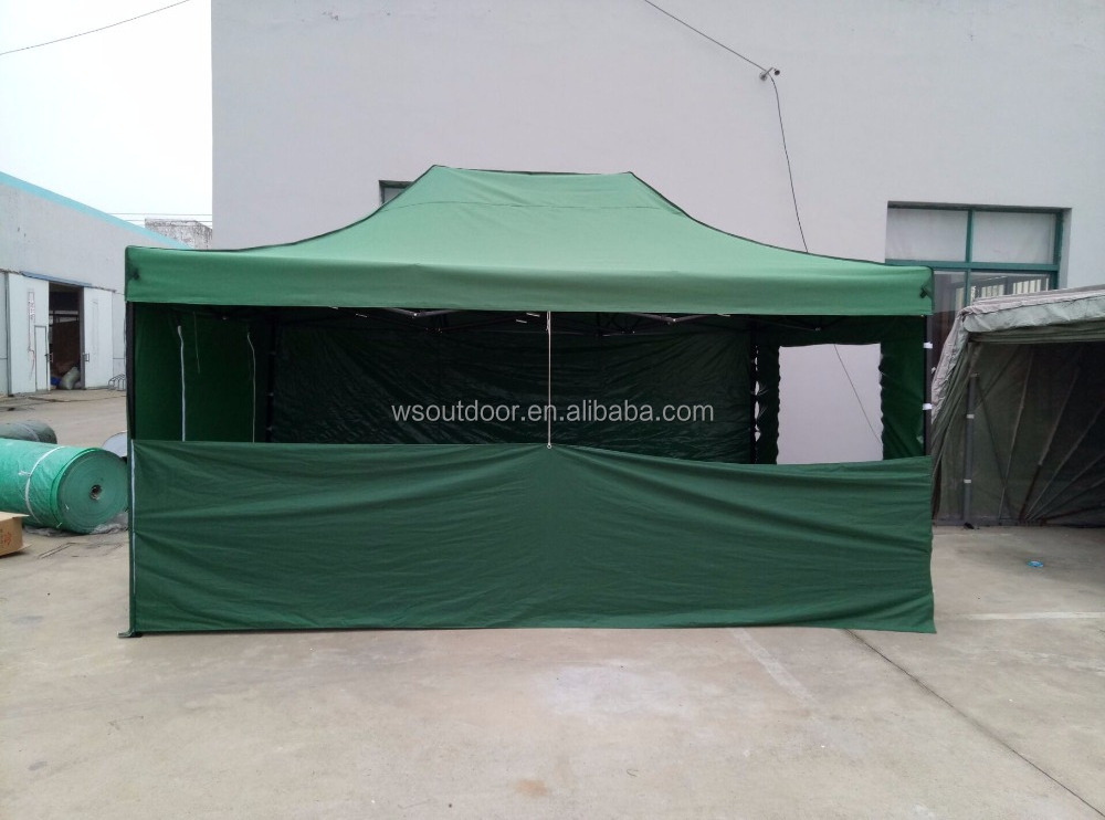 10x15 Feet Easy Pop Up Canopy Folding Wedding Party Tent w/ Removable Sidewall Carry Bag