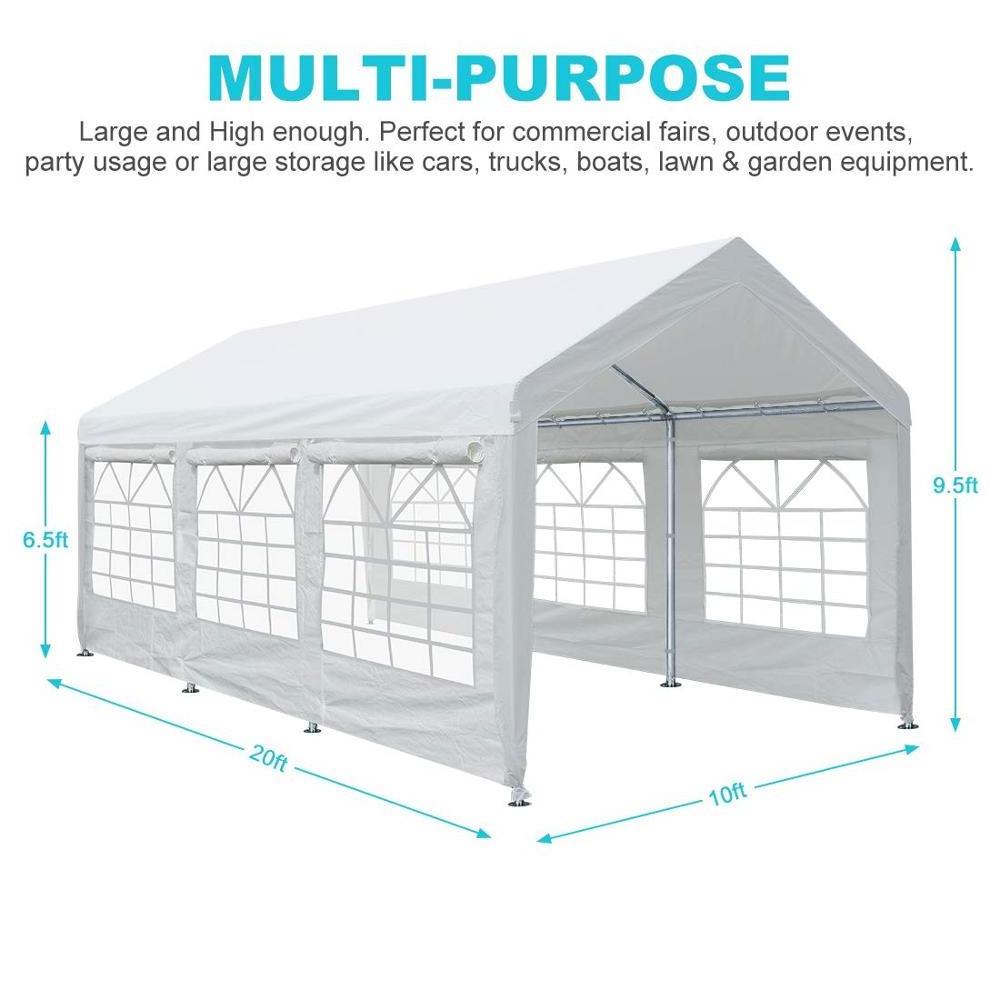 OUTDOOR 10 x 20 ft Heavy Duty Carport Canopy Car Garage Shelter Party Tent