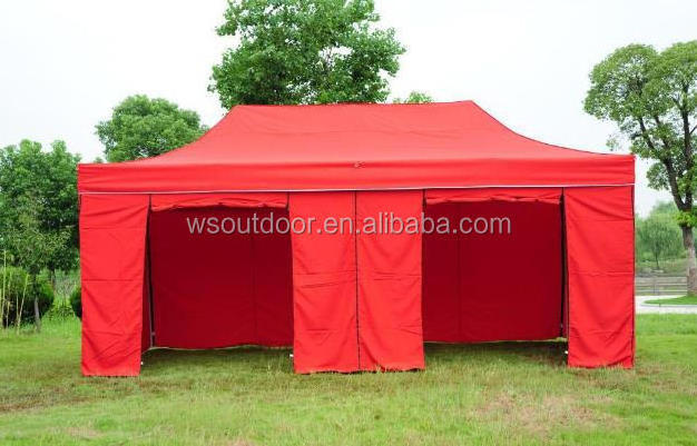 10x20ft Pop-up Canopy Tent with Enclosure Walls