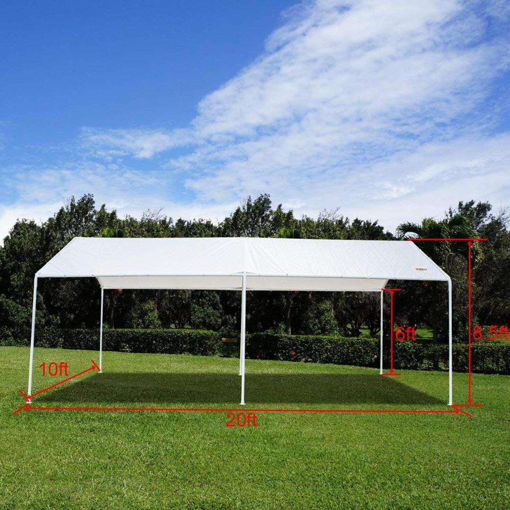 Durable Instant Carport Shelter Portable Garage 10 x 20 Ft