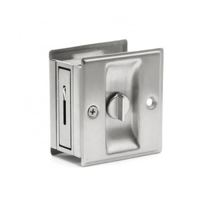 Privacy pocket door lock, stainless steel door lock pull for sliding  door