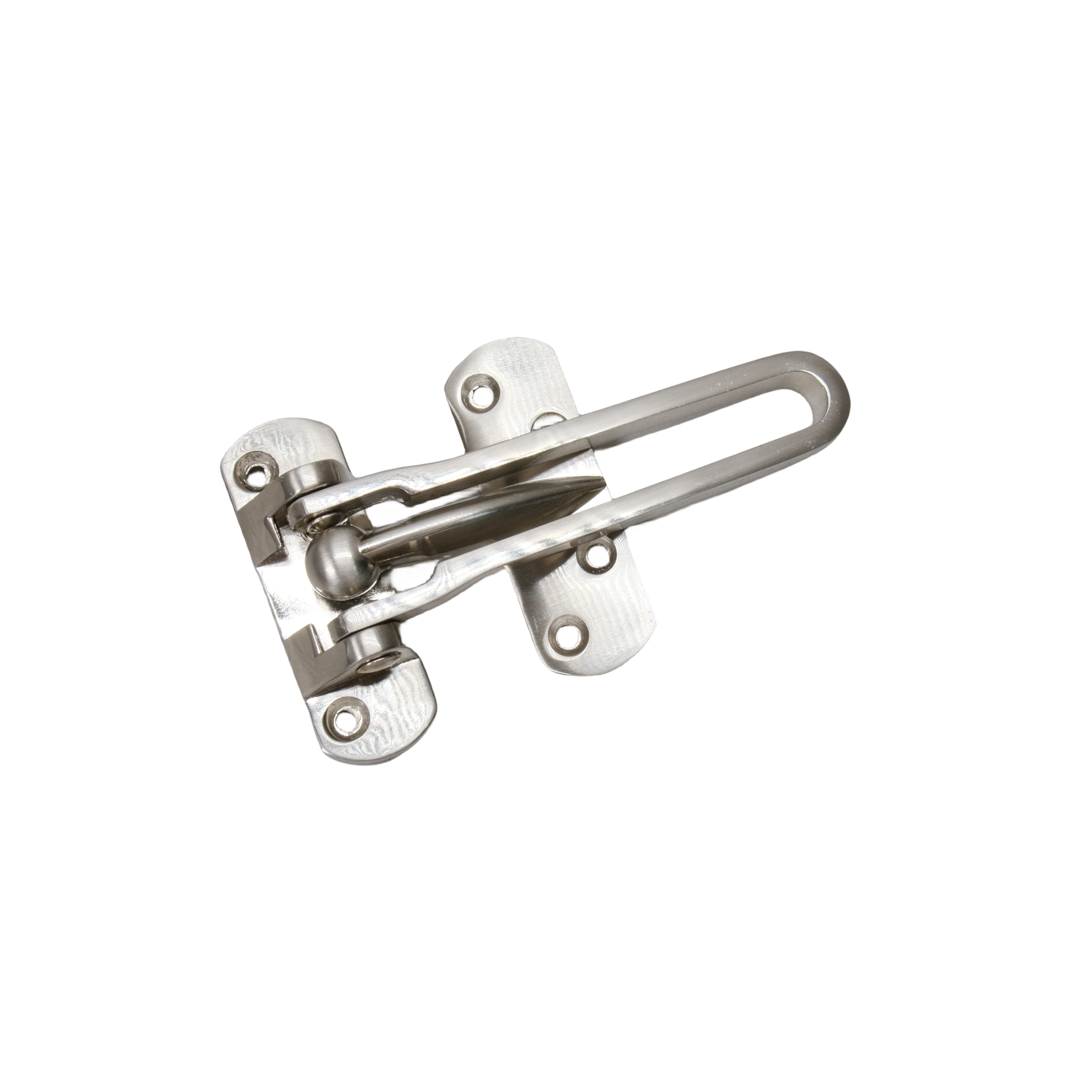 Security Door Guard Zinc Alloy Door Bolt Metal Hardware High Security for Home Satin Nickel Door Lock Swing Bar