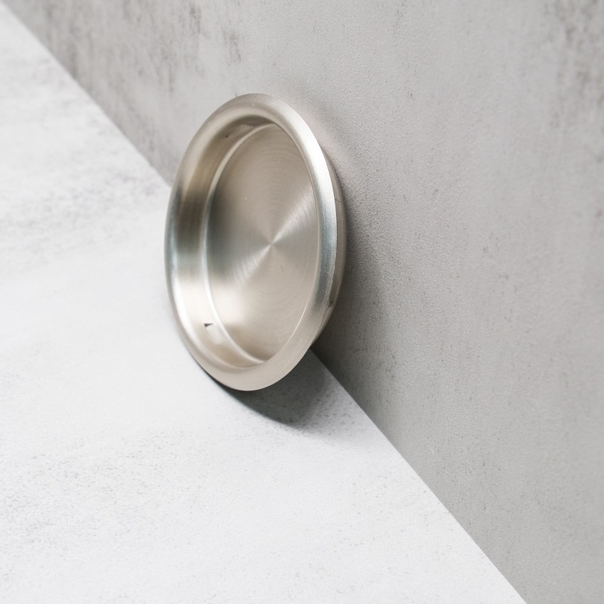 Door Flush Cup Pull Cabinet Round Satin Nickel Door Handle Sliding Door Finger Pull Cabinet Pull