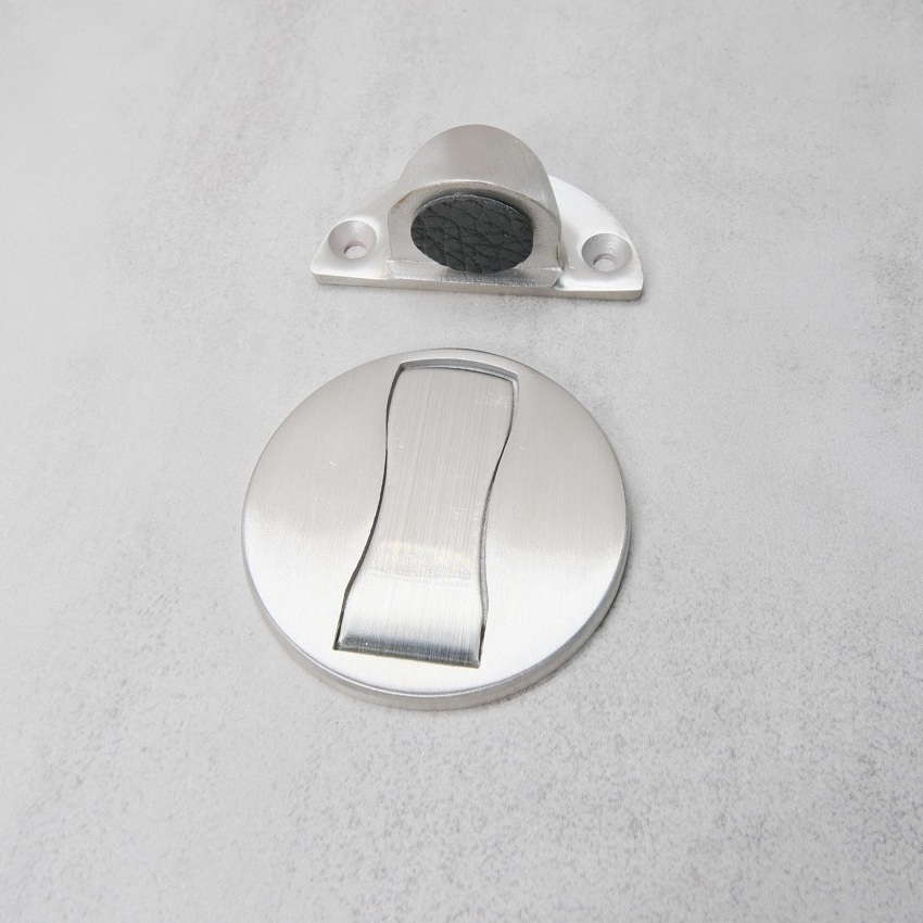 High quality Heavy Duty Magnetic Door Stopper Hidden Floor Mount Door  Catch Free Punching Door Holder