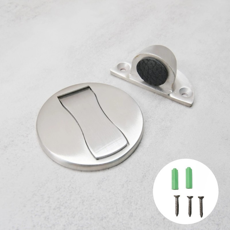 High quality Heavy Duty Magnetic Door Stopper Hidden Floor Mount Door  Catch Free Punching Door Holder