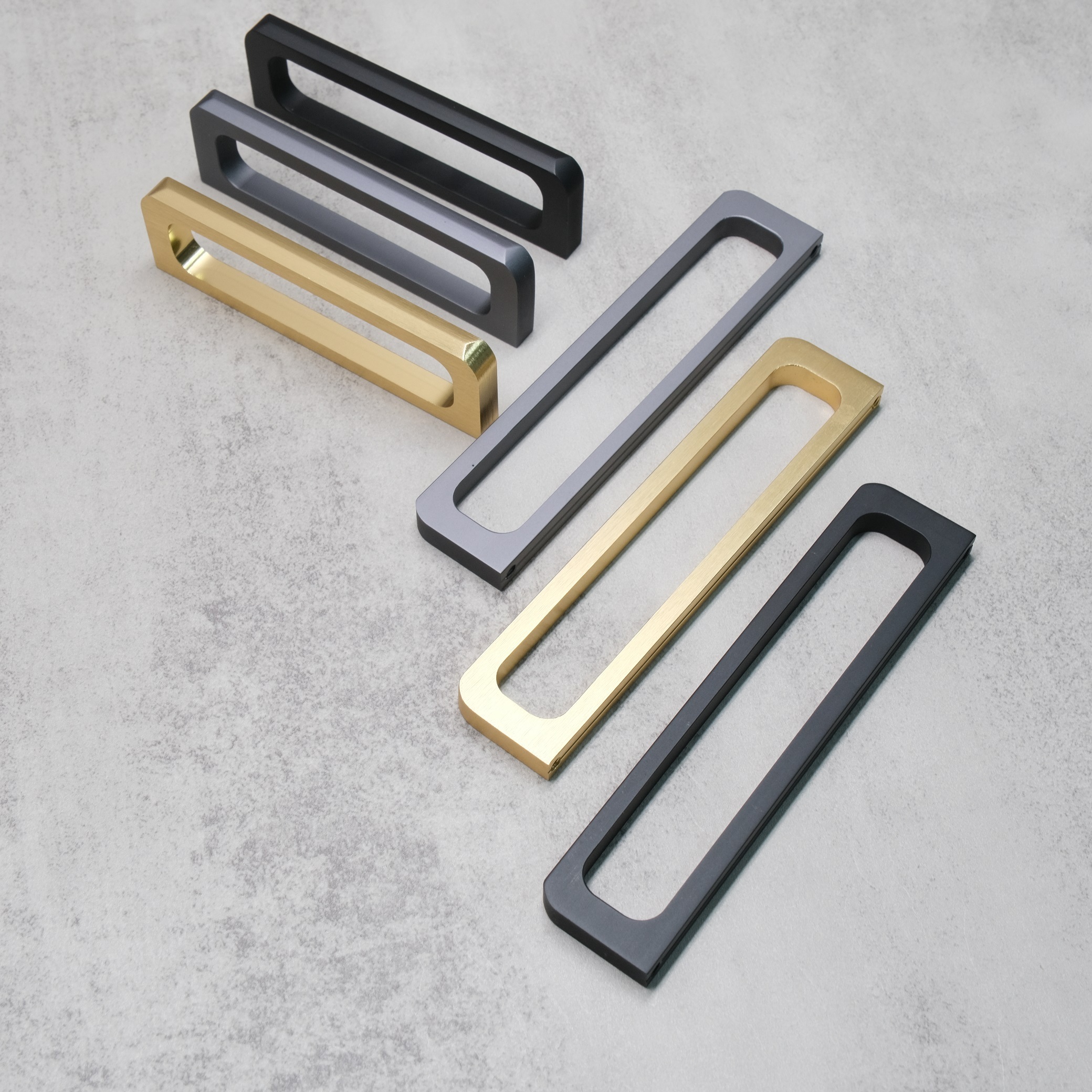 Aluminum Alloy Cabinet Handle Furniture Drawer Handles Knobs Wholesale High Quality Pulls Factory For Sliding Door