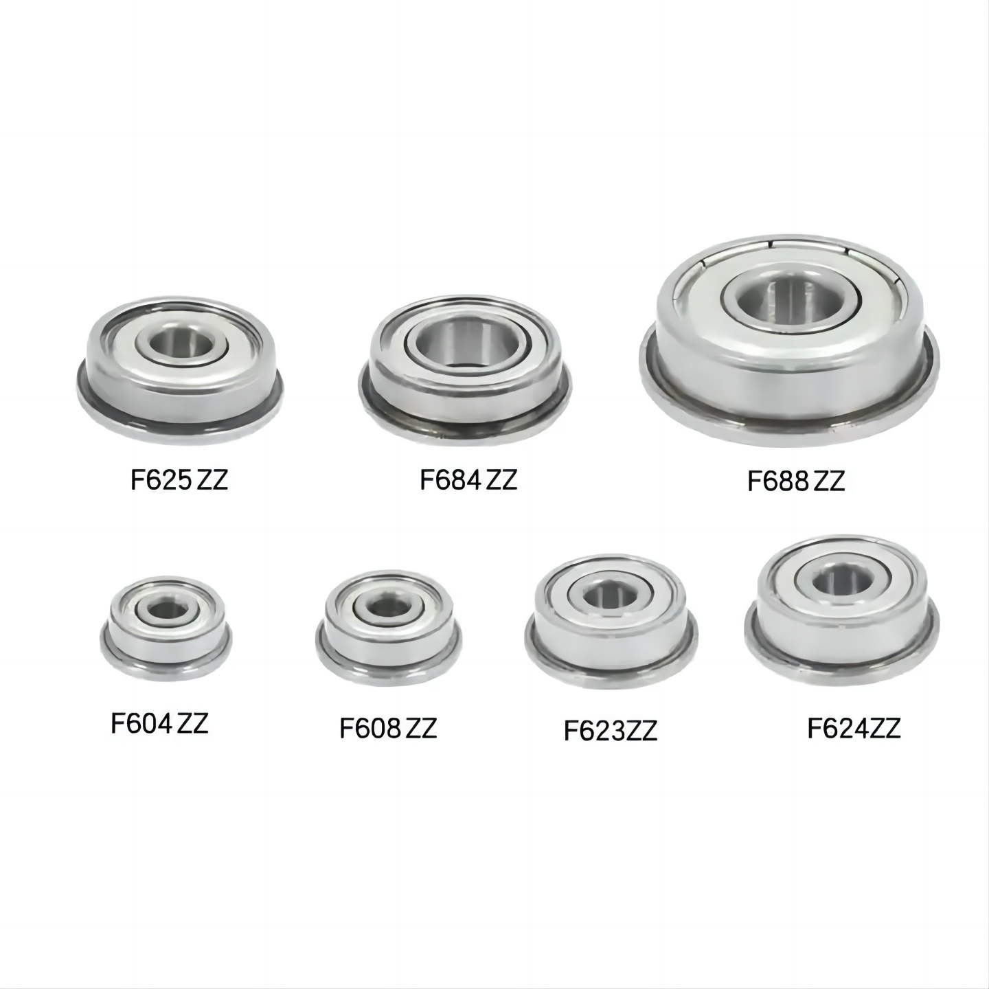 WSRY bearing manufacturer Chrome steel Flange bearing F695zz F696zz F697zz flanged ball bearings with stainless steel