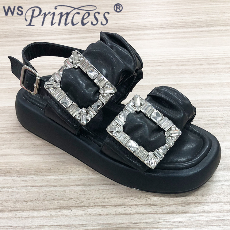 Sandals women 2023 new summer wear platform fashion French women's shoes with skirt summer sandals