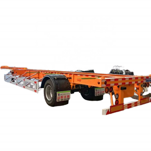 Factory Direct 3-Axles Steel Skeleton Semi Trailer for Container Transport 20' 40' 48' with 12R22.5 Tyre Truck Trailers