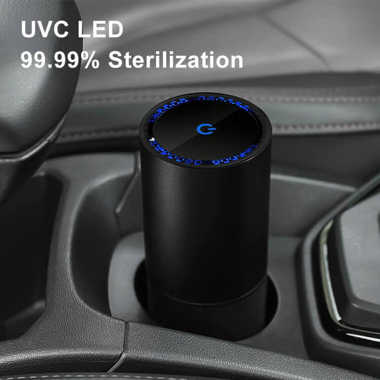 USB smart wi-fi UVC Ultraviolet Small Anion Generator Cleaner Mini Portable Car Ionizer Air Purifier With UV Hepa Filter Fresh