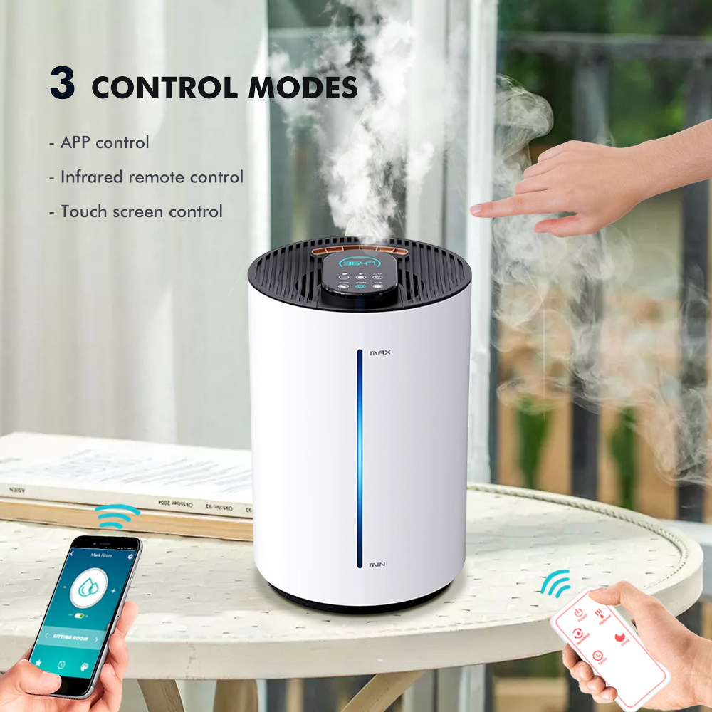 Custom 5.5L Large Capacity Water Tank Ultrasonic Cool Warm Mist Air Humidifier Smart Tuya wifi App Aroma Diffuser Humidifier