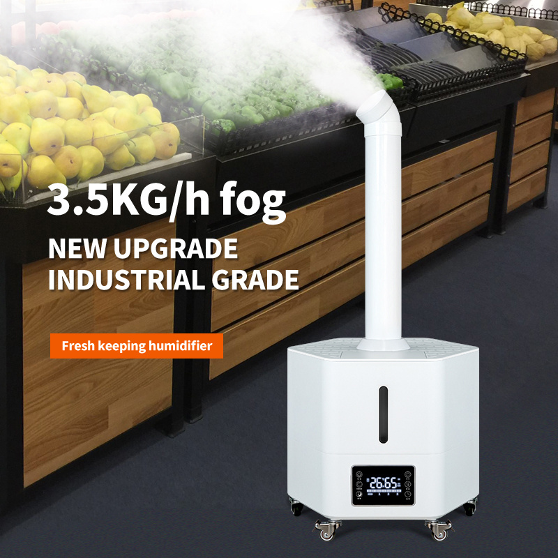 Custom 22L 3.5kgl/H Sprayer Atomization Industrial Ultrasonic Water Fogging Machine Large Mobile Commercial Smart Air Humidifier